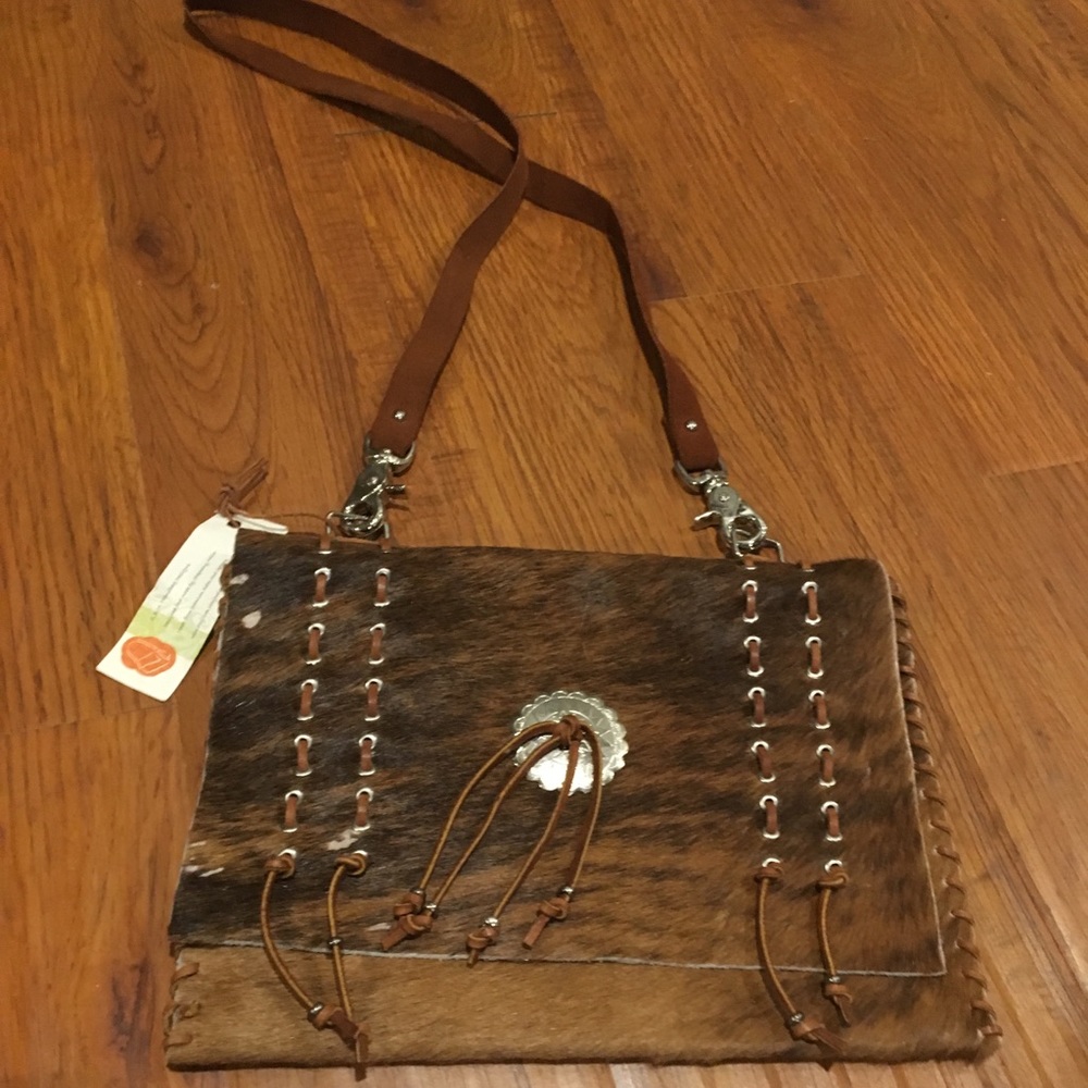 Cowhide purse